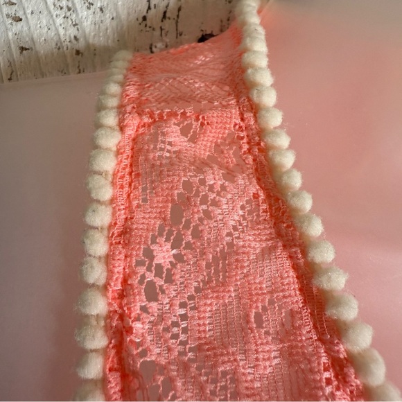 O’rageous Full Lace Pink Floral Tank Top Size Large Boho Unique Beach Romantic - Picture 5 of 11